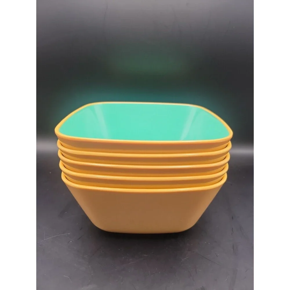 Target Home 6” Square Melamine Bowls Set/5 EXCELLENT Old Stock Discontinued